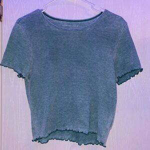 American Eagle Lettuce Trim Shirt